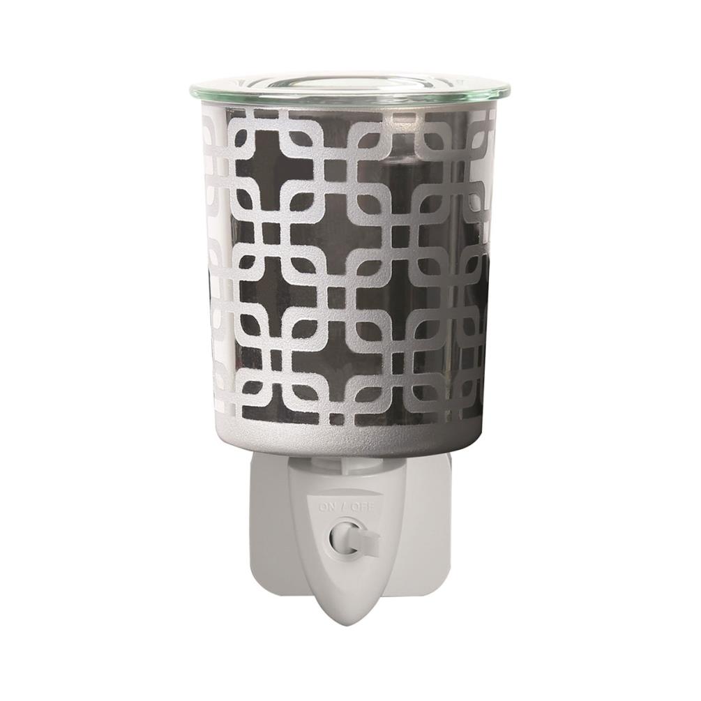 Aroma Pewter Squares Plug In Wax Melt Warmer £13.04